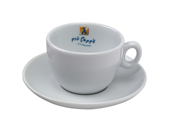 AKTION 6 für 4 più caffè Milchkaffeetassen inkl. Unterteller